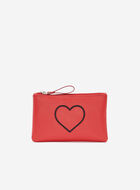 Heart Medium Zip Pouch Cervino