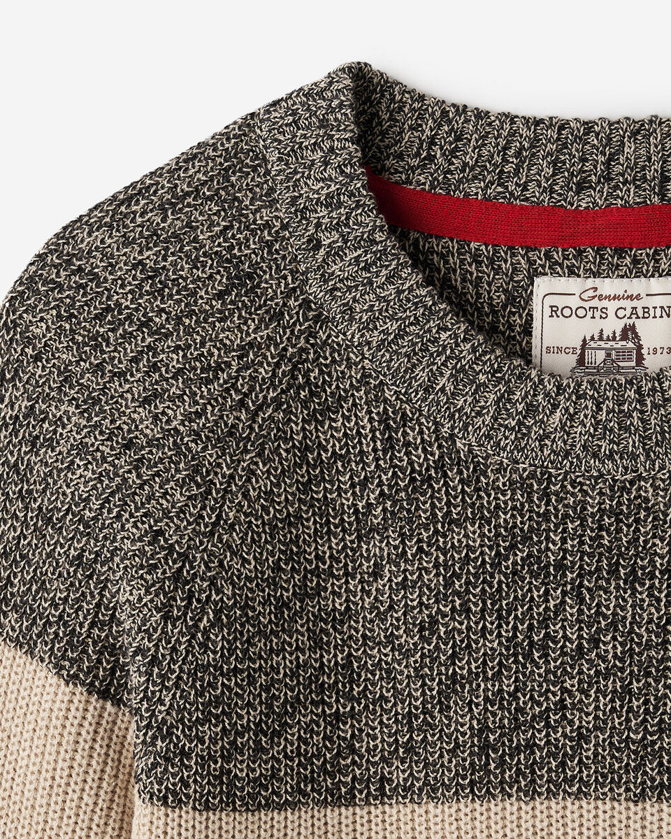 Cabin Stripe Shaker Crew Sweater