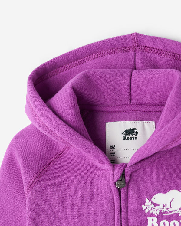 Chandail original &agrave; capuchon et glissi&egrave;re en coton bio pour b&eacute;b&eacute;s