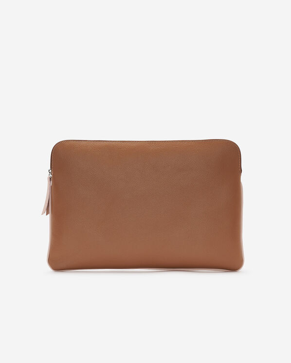 Étui pour ordinateur à glissière en cuir Cervino