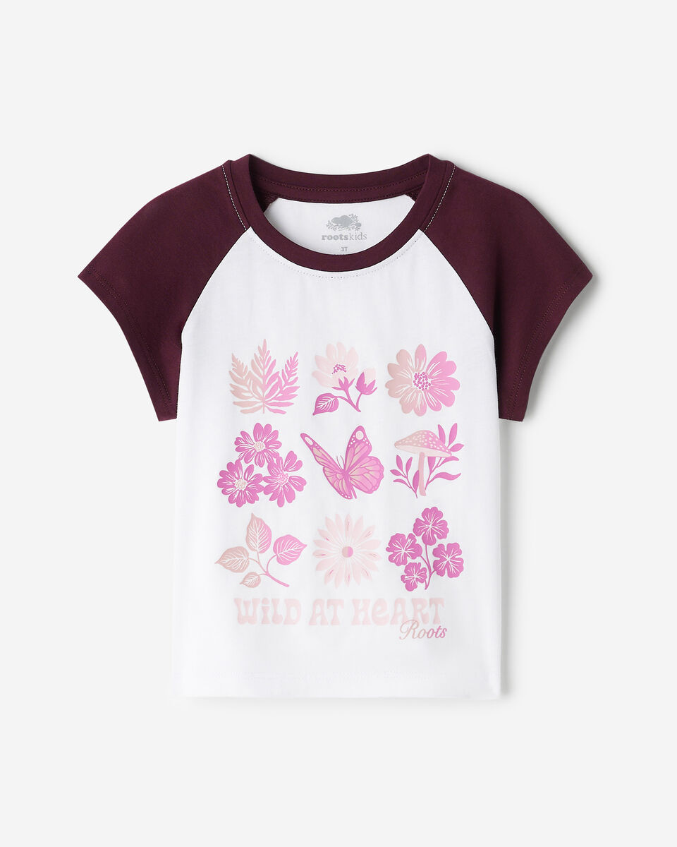 T-shirt &agrave; motif floral Olivia pour toutes-petites