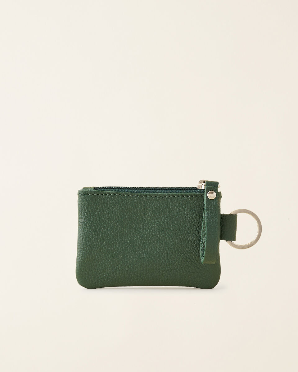 Pochette à glissière en cuir Cervino