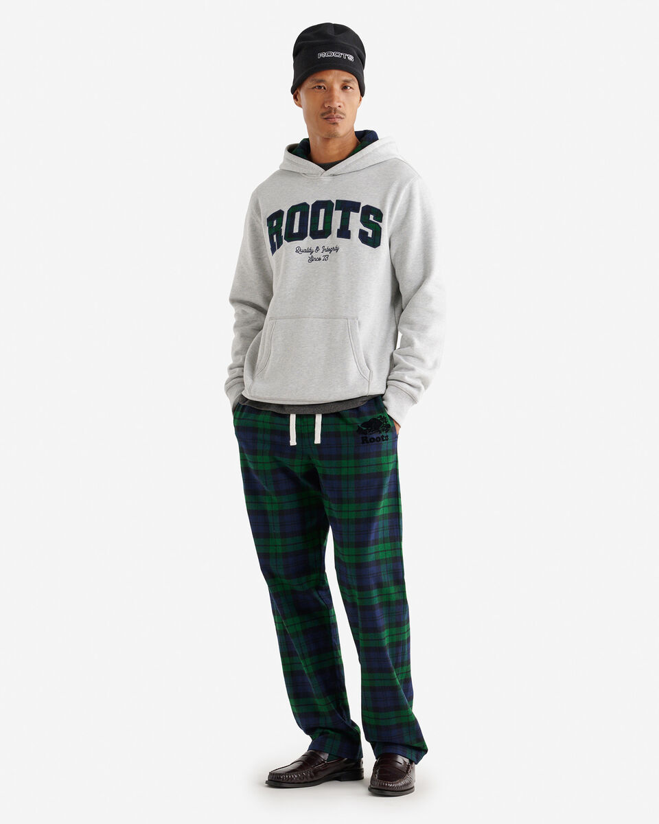 Plaid Applique Hoodie