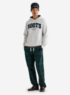 Plaid Applique Hoodie