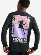 T-shirt à manches longues rétro alpin pour homme