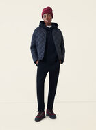 Pantalon ajusté à taille haute en molleton de coton bio Cooper