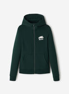 Chandail &agrave; capuchon et glissi&egrave;re ajust&eacute; en coton bio Cooper