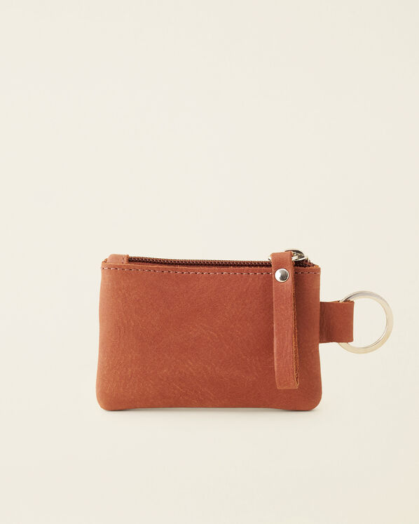 Pochette à glissière en cuir Tribe