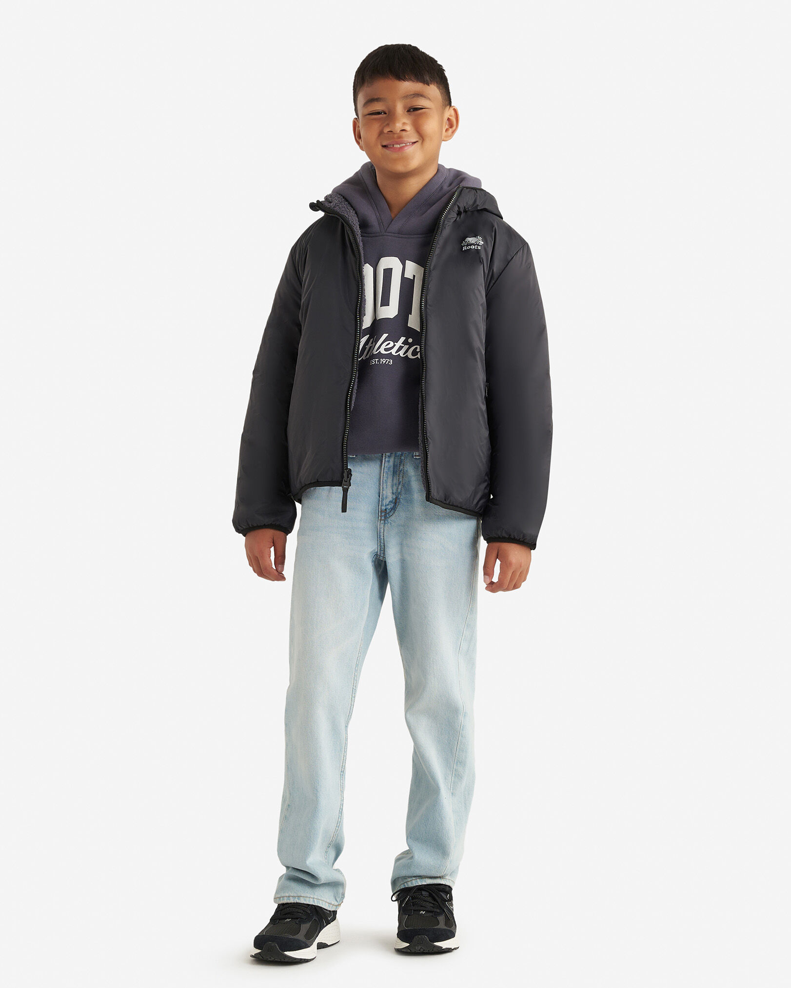 Blouson en mouton réversible pour enfants