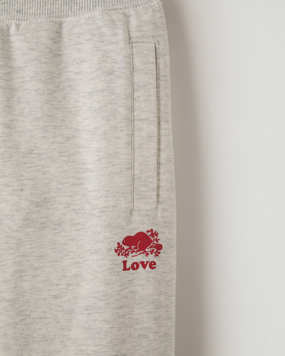 Pantalon ajusté en molleton douillet Amour pour fille 
