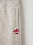 Pantalon ajusté en molleton douillet Amour pour fille 