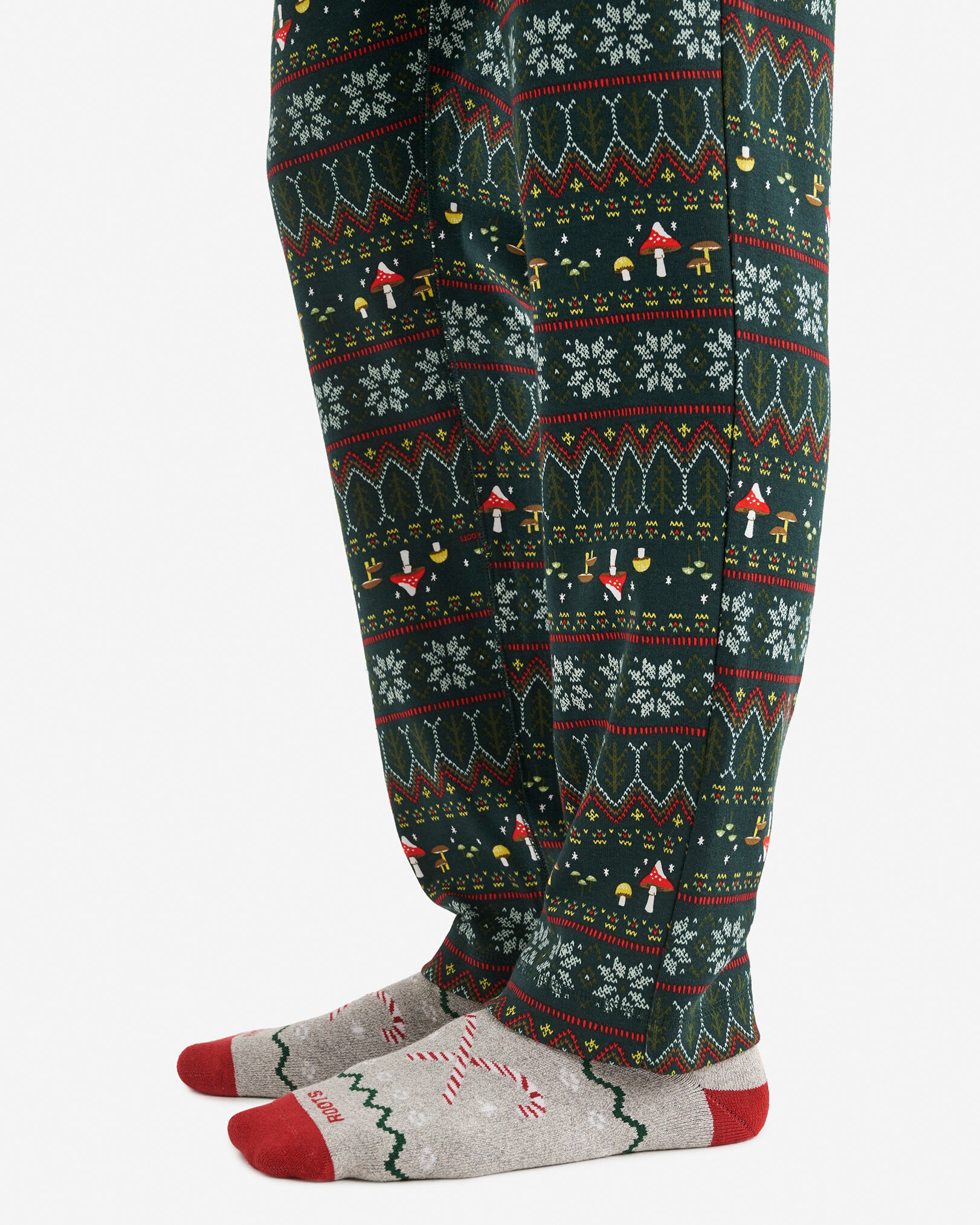 Roots Men s Holiday Pajama Pant in Varsity Green