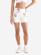 Restore Stretch Pocket Floral Bike Short 5 Inch