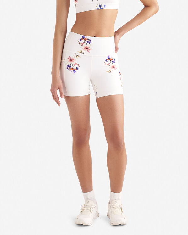 Restore Stretch Pocket Floral Bike Short 5 Inch