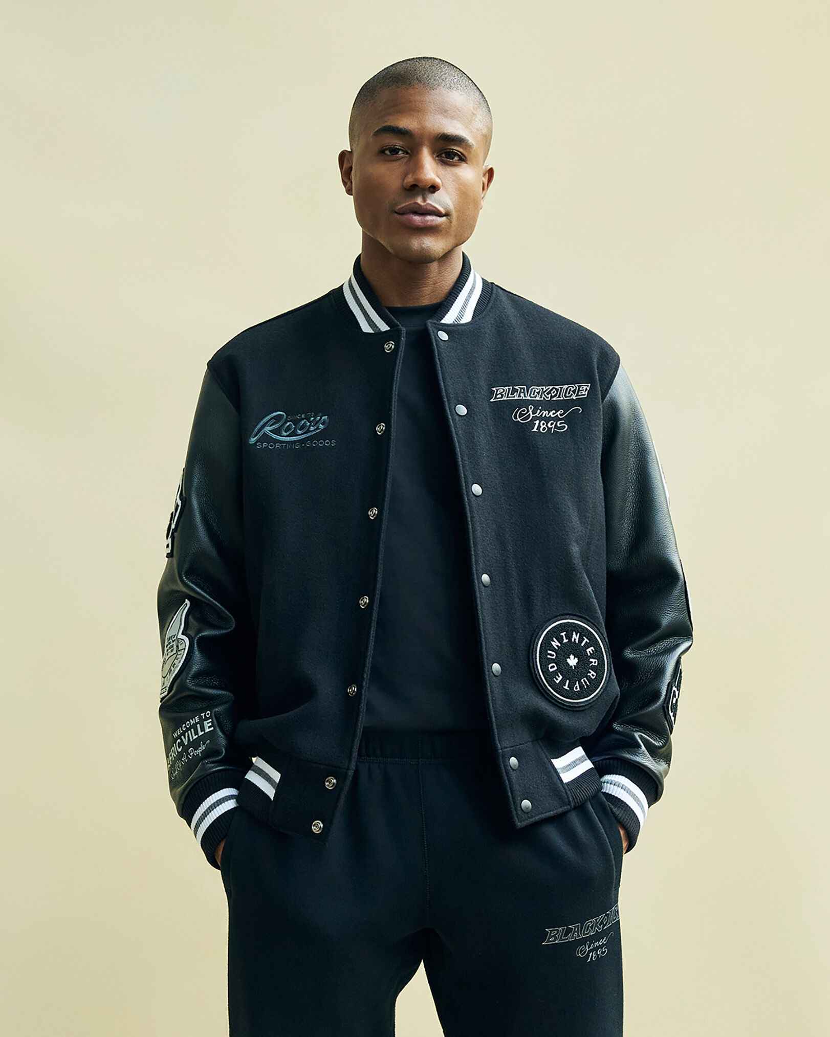 Roots baseball jacket on sale