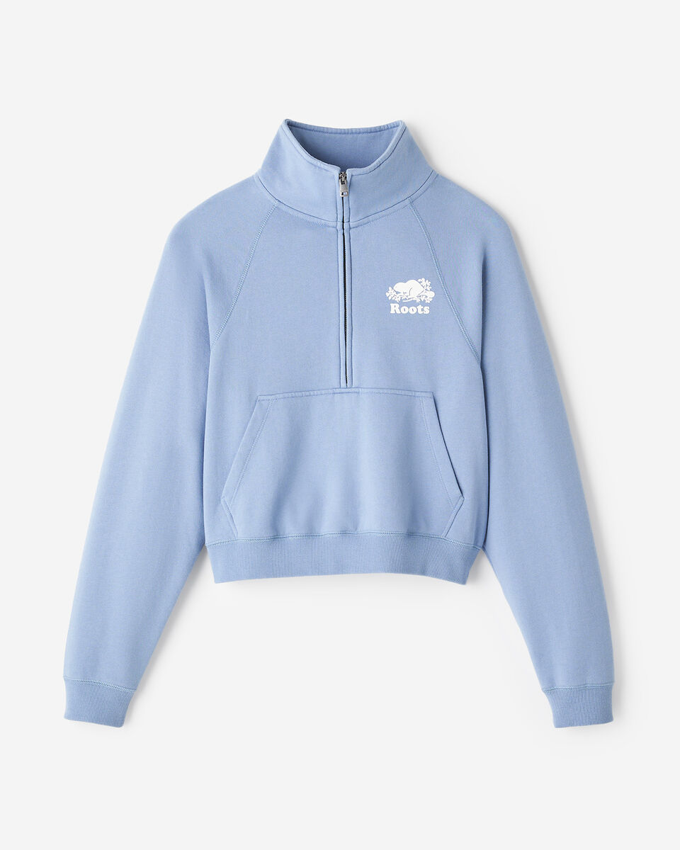 Chandail à demi-glissière en coton bio Cooper 