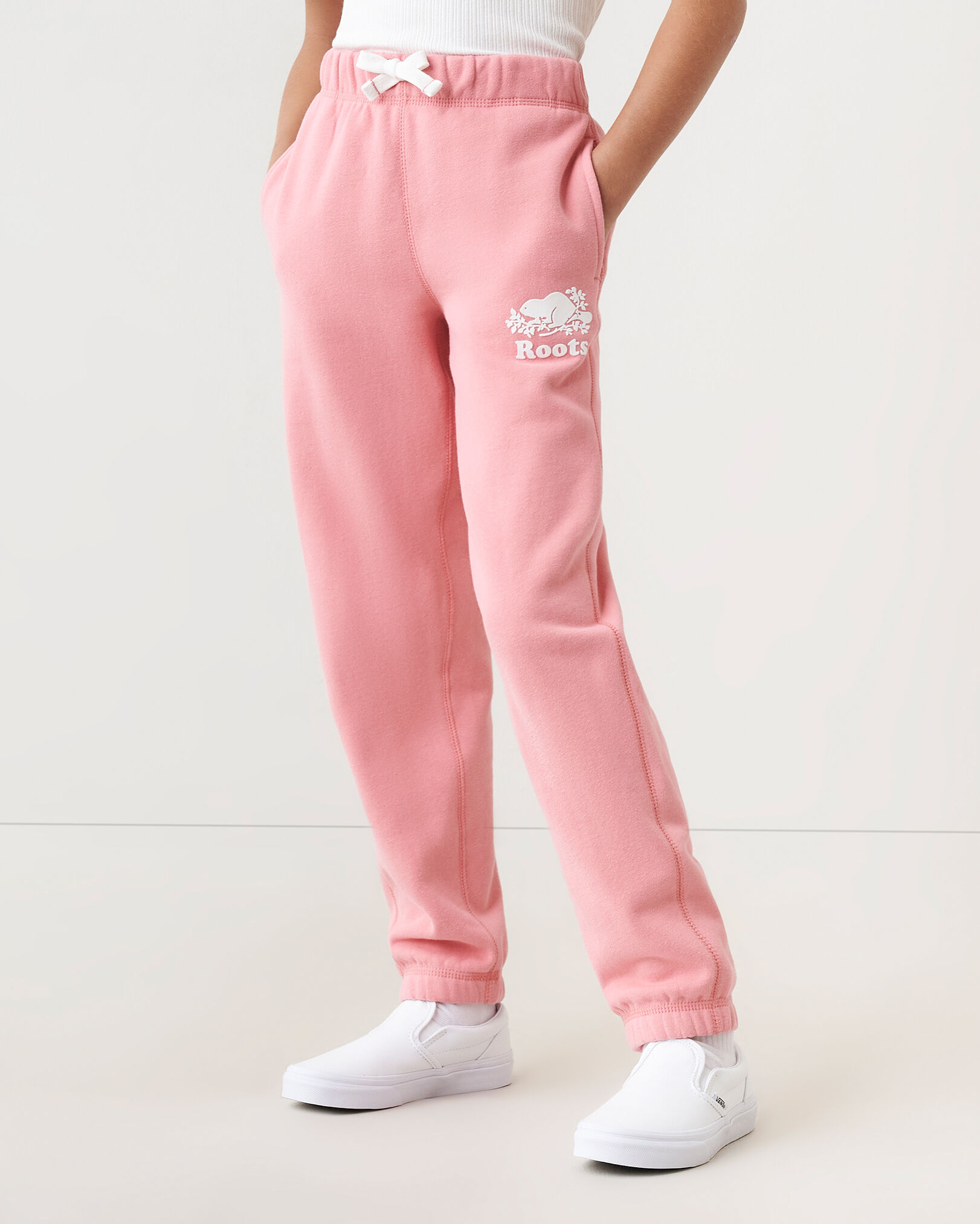Pink roots pants sale