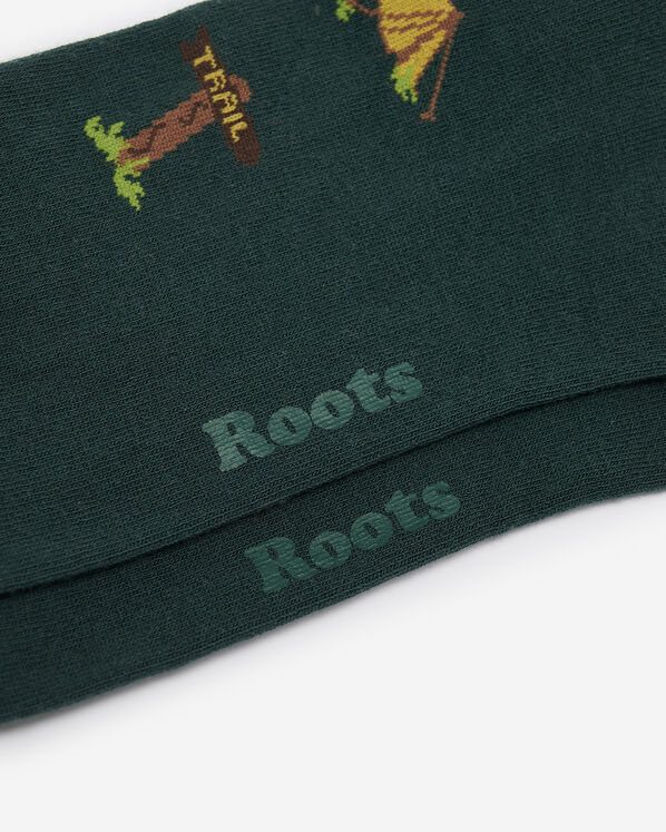 Adult Springfield Print Crew Sock