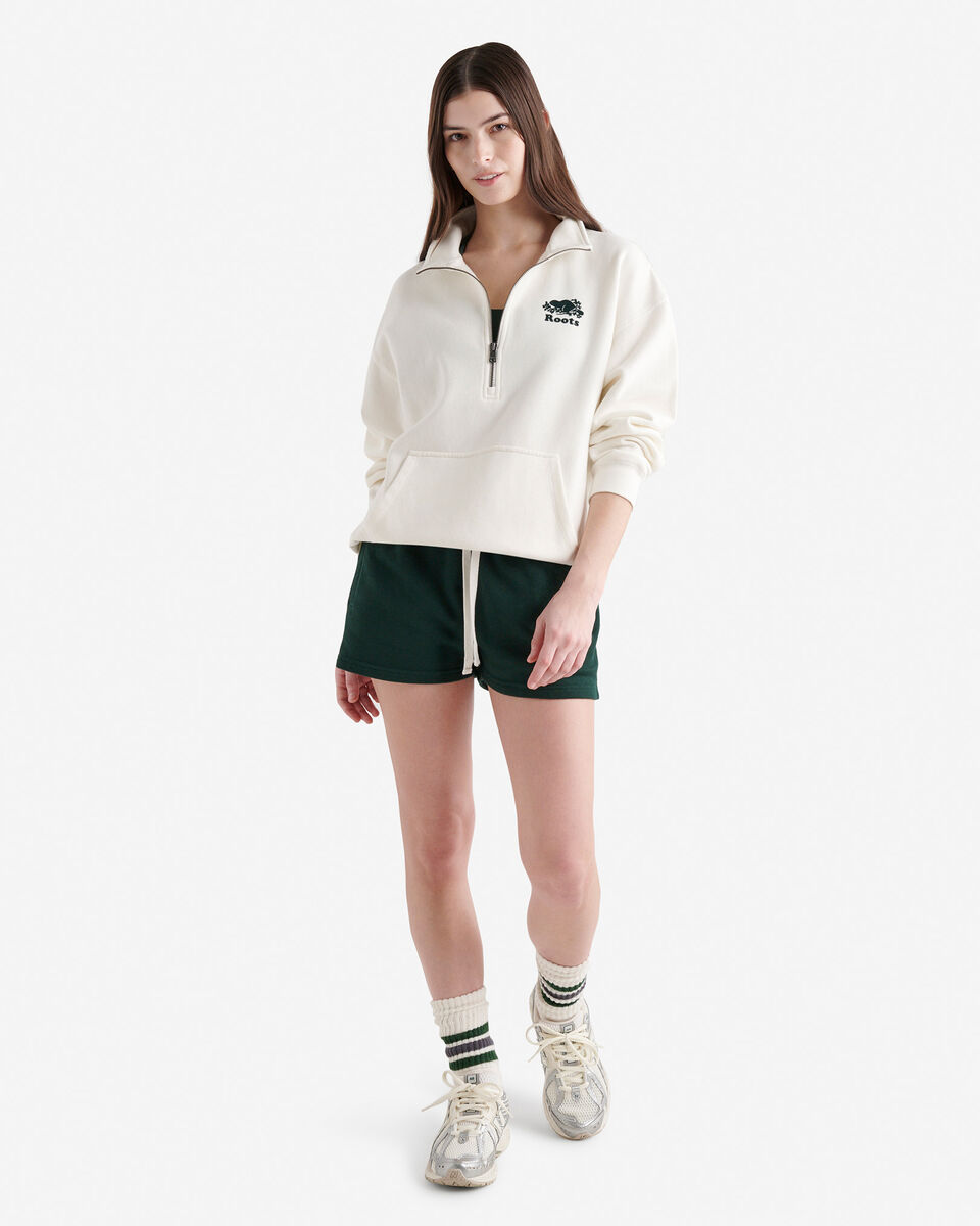 Organic Cooper Relaxed Half Zip Stein