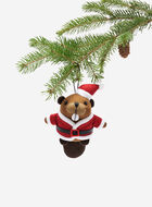 Santa Beaver Ornament  