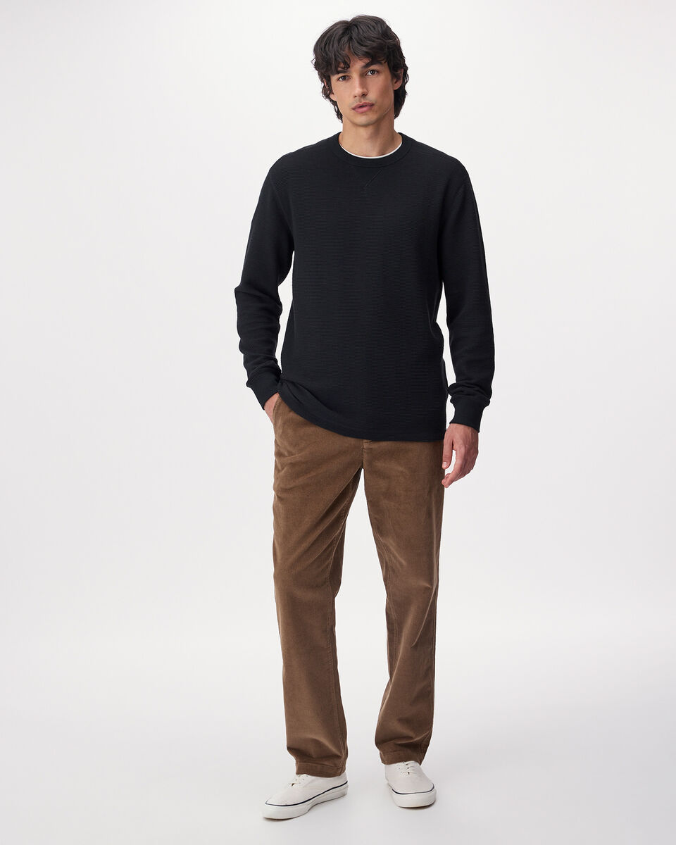 Pantalon d&eacute;contract&eacute; en velours c&ocirc;tel&eacute;