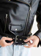 Blouson style moto classique en cuir Navigator