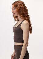 Camisole sport courte en tricot