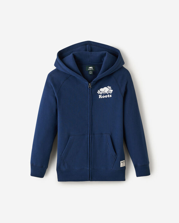 Chandail original &agrave; capuchon et glissi&egrave;re en coton bio pour enfants