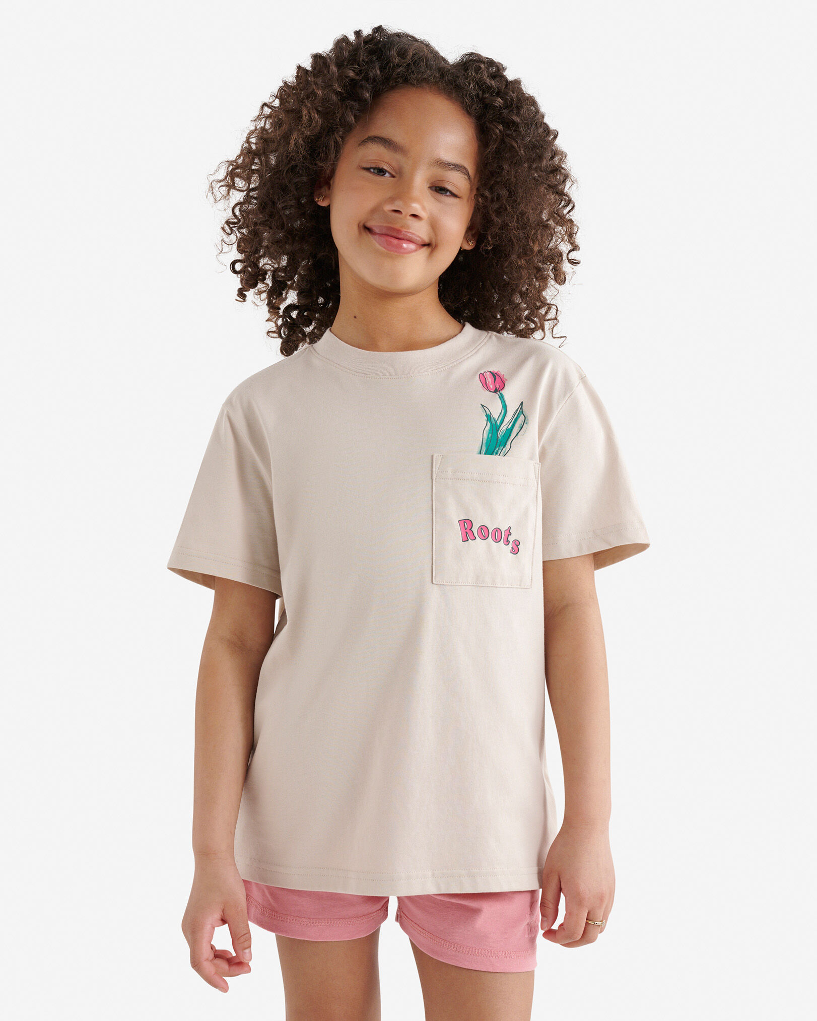T-shirt décontracté à poche pour enfants