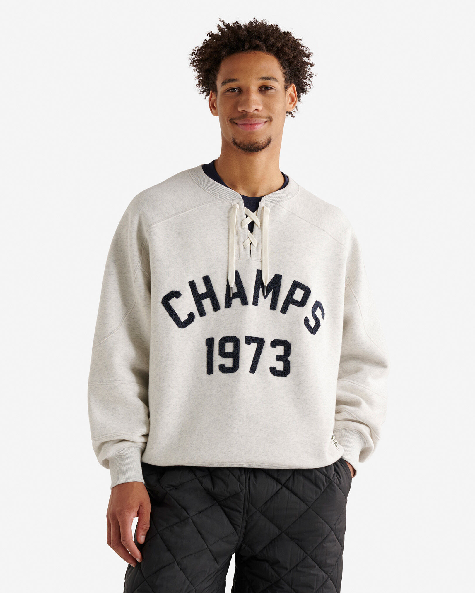 White fuzzy sweatshirt on sale
