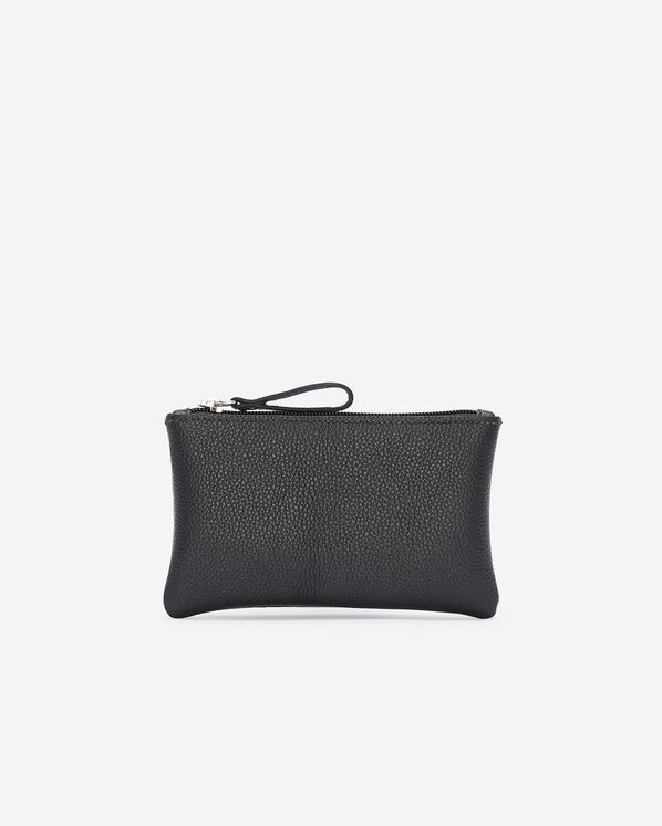 Pochette moyenne à glissière en cuir Cervino