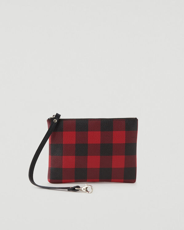 Park Plaid Small Wristlet