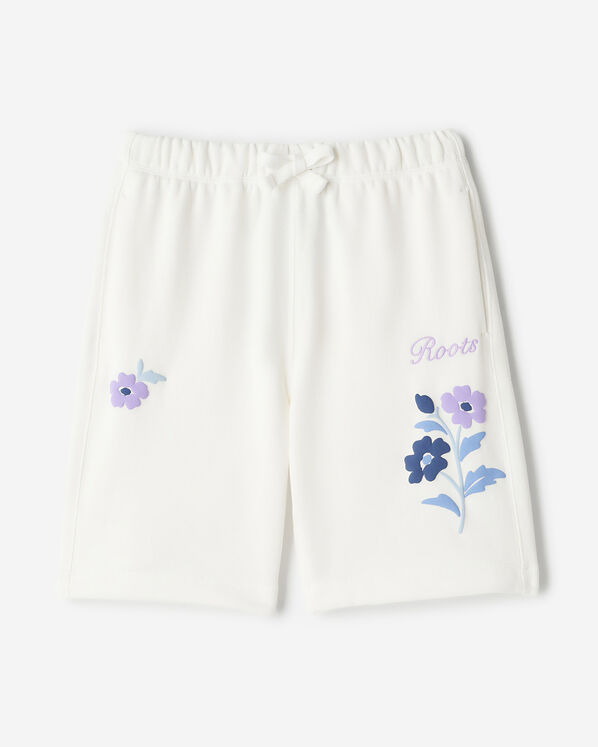 Short motif floral pour enfant