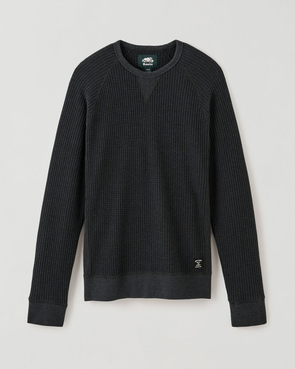 Stretch Waffle Crew Top