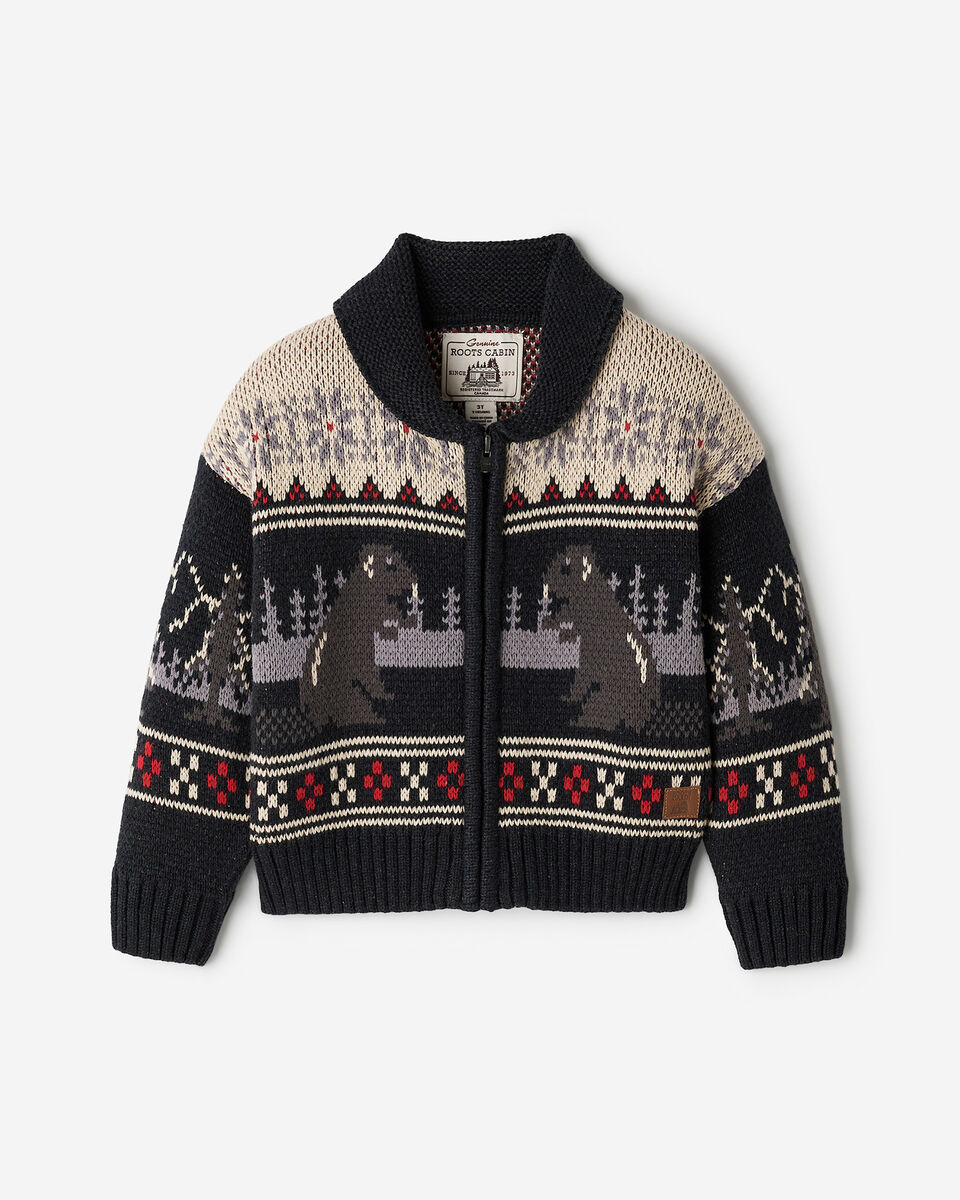 Toddler Cabin Beaver Cardigan