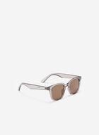 Womens Plastic Modified Square Crystal Sunglasses