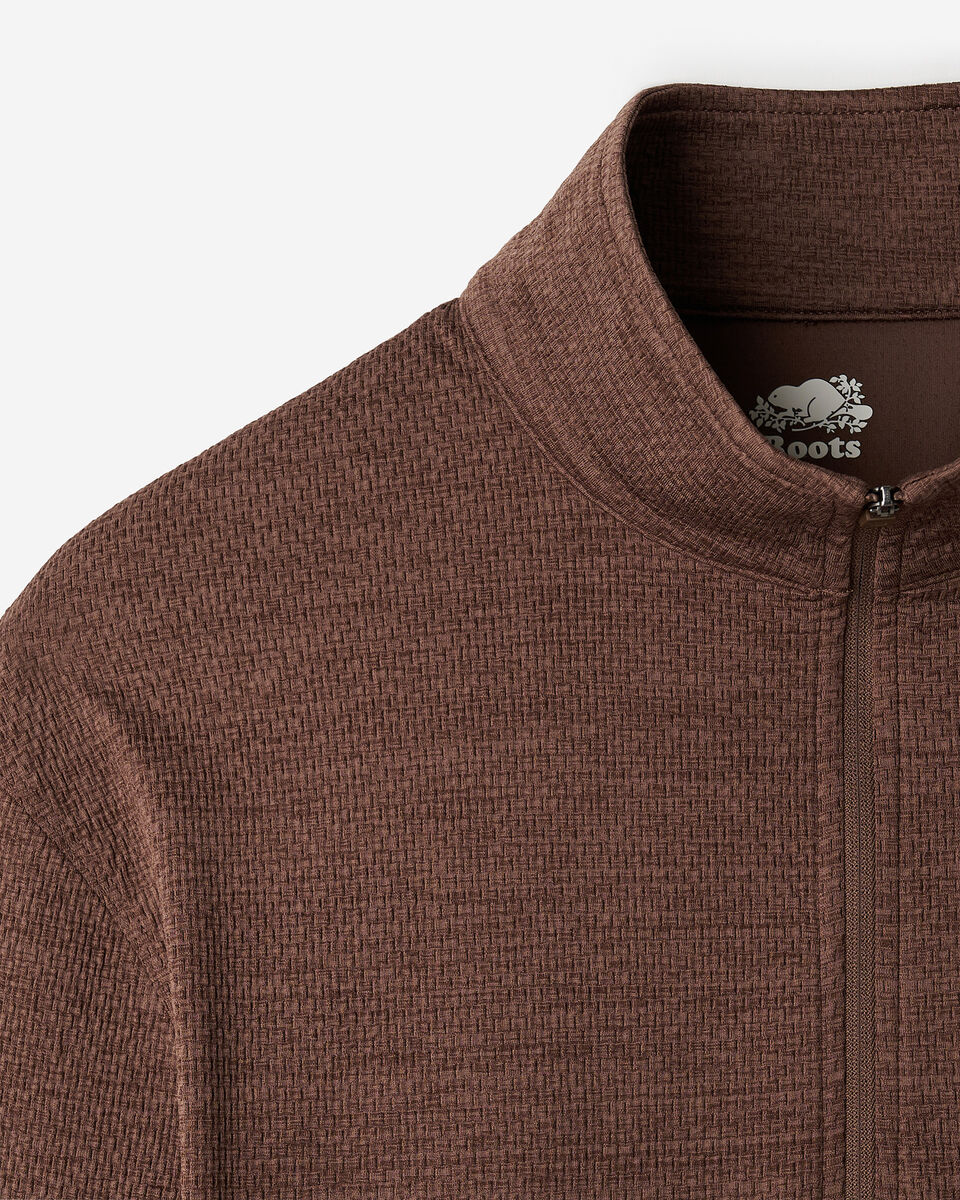 Chandail &agrave; glissi&egrave;re sport textur&eacute;