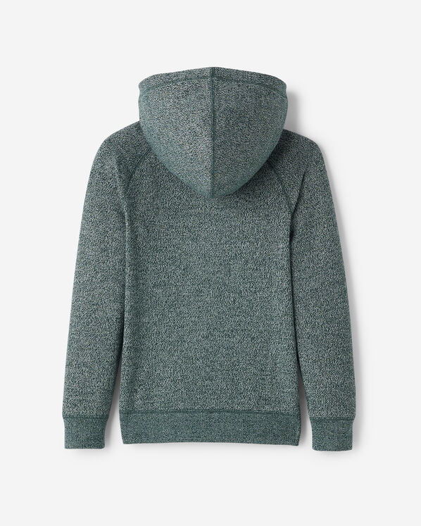 Chandail original &agrave; capuchon et glissi&egrave;re en jersey bouclette de coton bio pour enfants