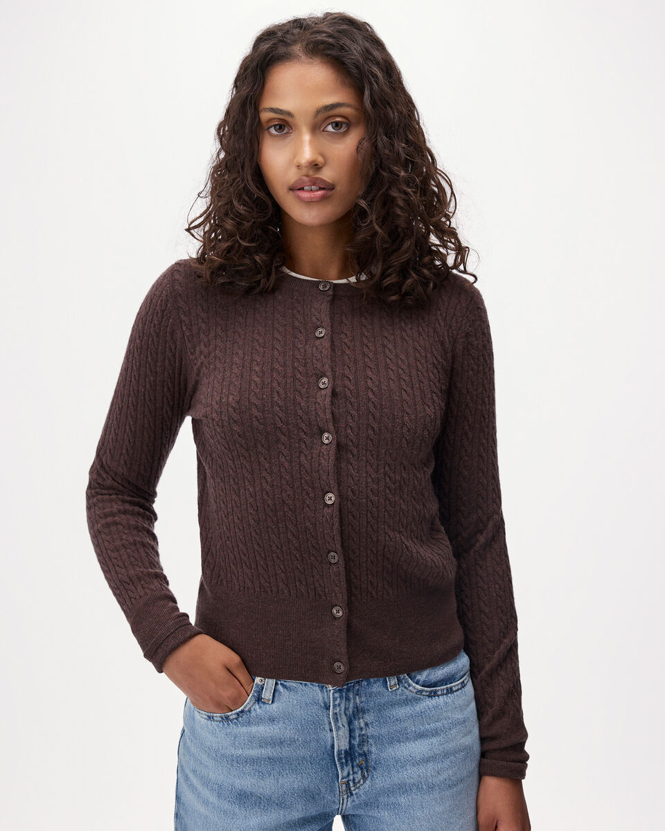 Bowen Cable Knit Cardigan