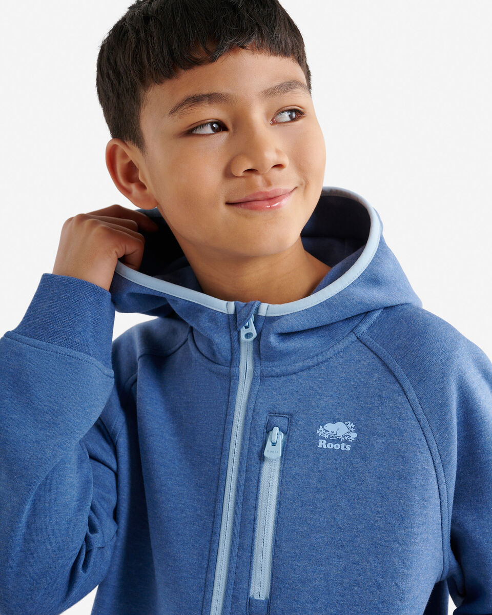 Chandail &agrave; capuchon et glissi&egrave;re en tissu interlock Recover pour enfants