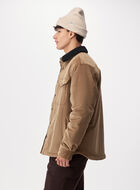 Manteau en velours c&ocirc;tel&eacute; et mouton molletonn&eacute;