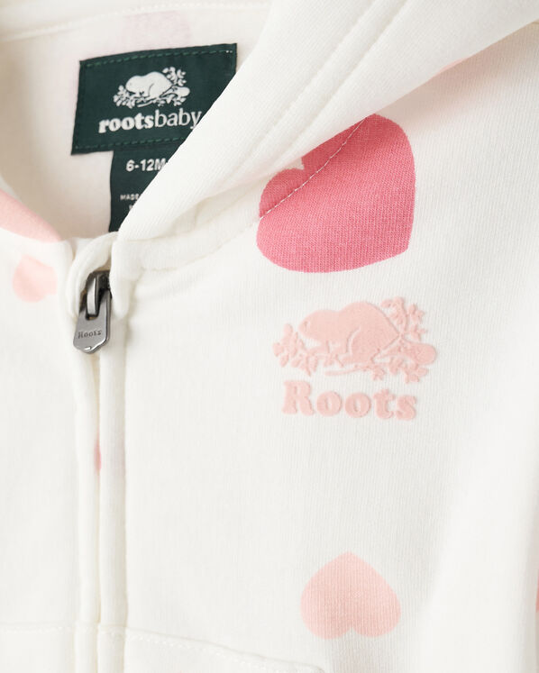 Chandail &agrave; capuchon et glissi&egrave;re douillet Amour Ourson pour b&eacute;b&eacute;s