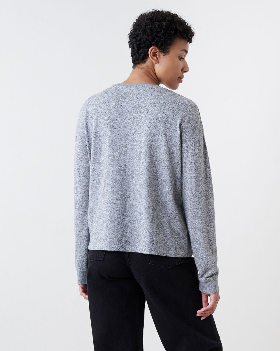 T-shirt à manches longues Cooper le castor en coton bio pour femme