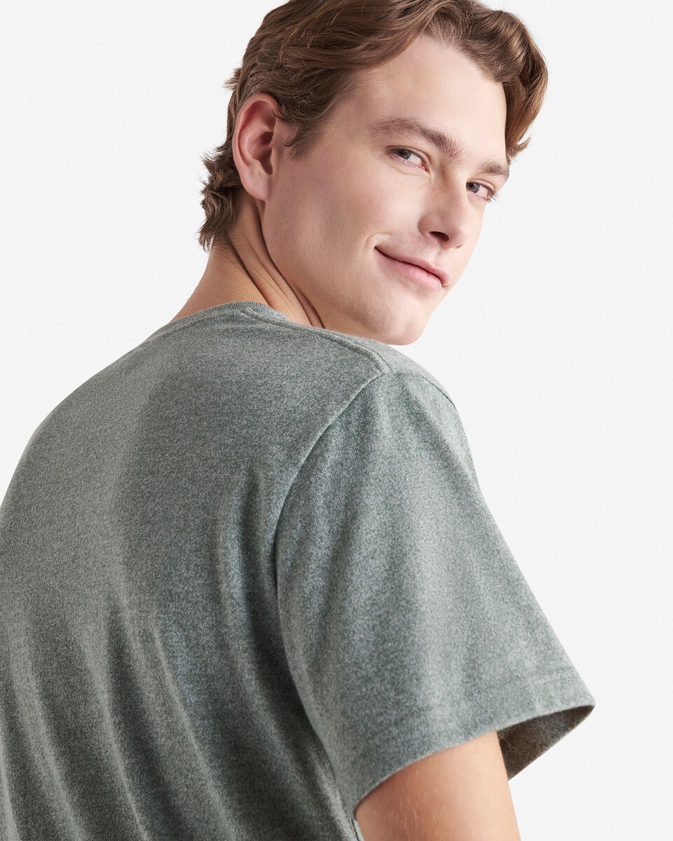T-shirt poivré en coton bio pour hommes