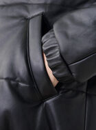 Cropped Leather Puffer Vegetal