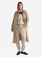 Manteau long en mélange de laine