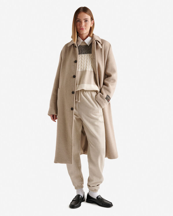 Long Wool Blend Coat