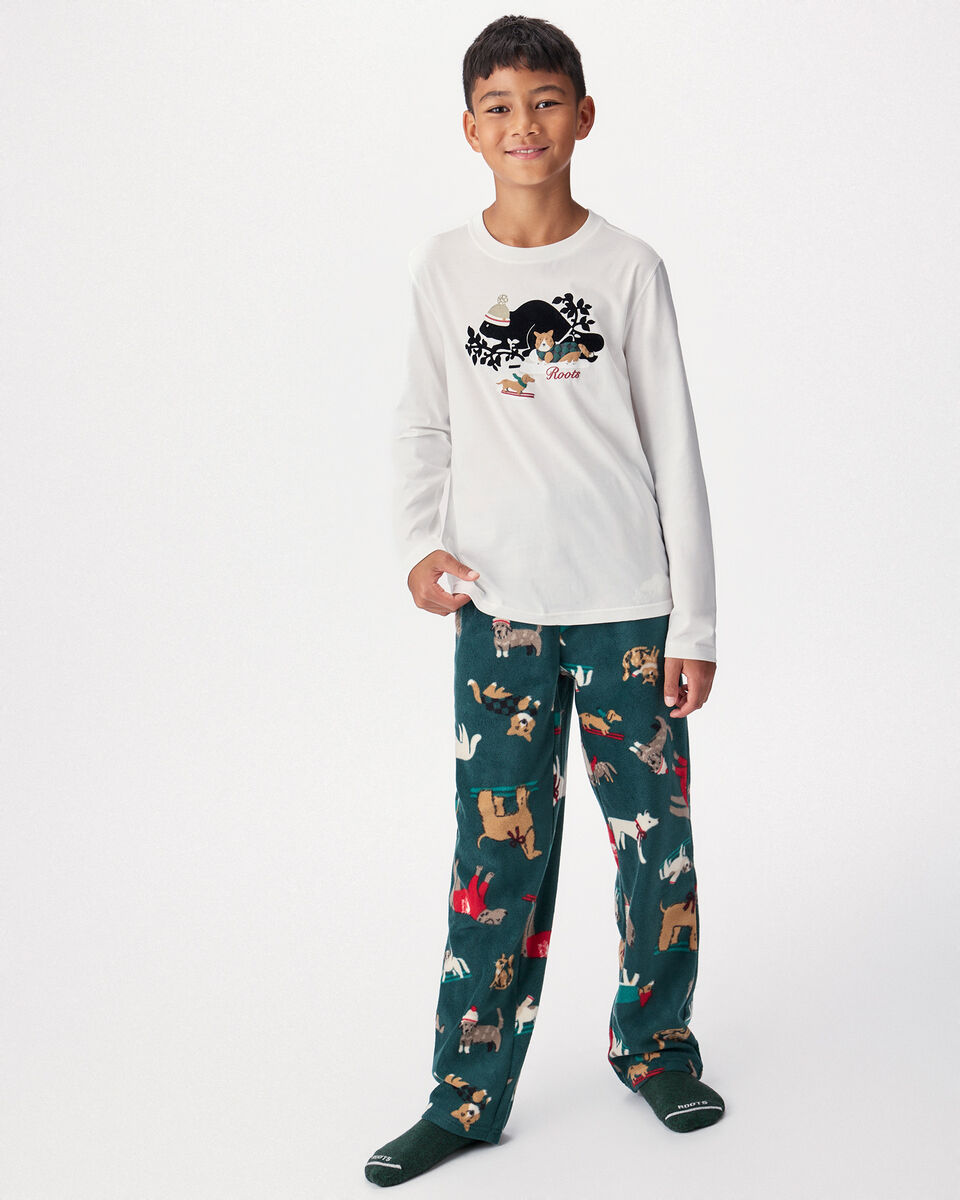 Pantalon de pyjama en micromolleton pour enfants