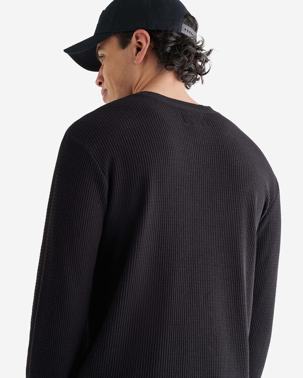 Waffle Long Sleeve Crew Top