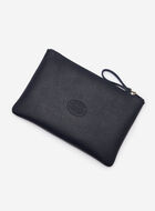 Grande pochette &agrave; glissi&egrave;re en cuir Cervino